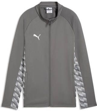 Puma Junior voetbaltrainingsjack grijs Sportvest Polyester Ronde hals