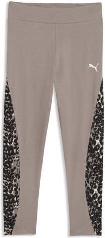 Puma legging met dierenprint beige Broek Meisjes Katoen Dierenprint