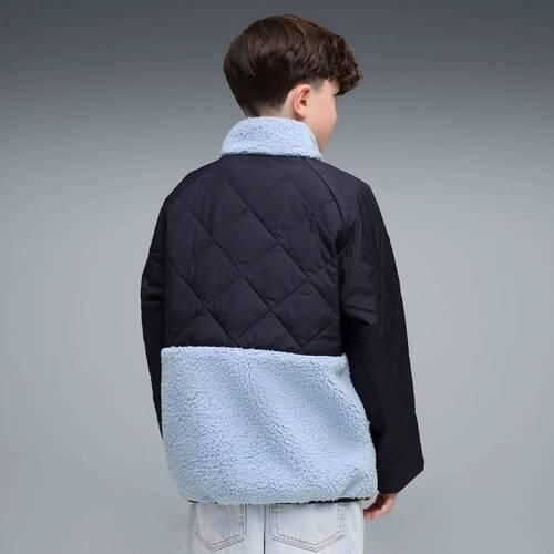 Puma sherpa gewatteerde jas blauw Jongens Polyester Opstaande kraag - Foto 3