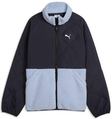 Puma sherpa gewatteerde jas blauw Jongens Polyester Opstaande kraag