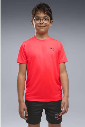 Puma sportshirt rood Sport t-shirt Jongens Polyester Ronde hals Logo