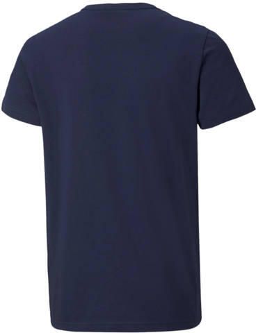 Puma T-shirt donkerblauw Jongens Katoen Ronde hals Logo 152 - Foto 2