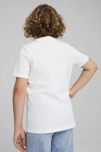 Puma T-shirt Essential No 1 wit Katoen Ronde hals Logo - Foto 5