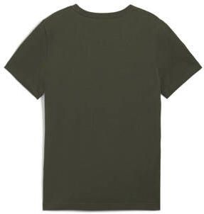 Puma T-shirt olijfgroen Jongens Katoen Ronde hals Logo 128