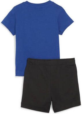 Puma T-shirt + short Minicats kobaltblauw zwart Shirt + broek Katoen Ronde hals 92