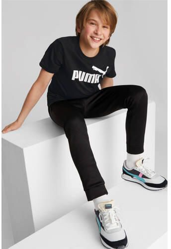 Puma T-shirt zwart Jongens Katoen Ronde hals Logo 152 - Foto 3