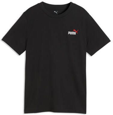 Puma T-shirt zwart Katoen Ronde hals Logo
