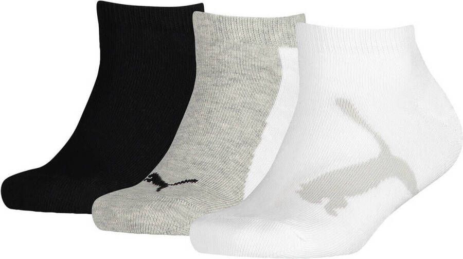 Puma sneakersokken met logo set van 3 multi Katoen Logo 23-26