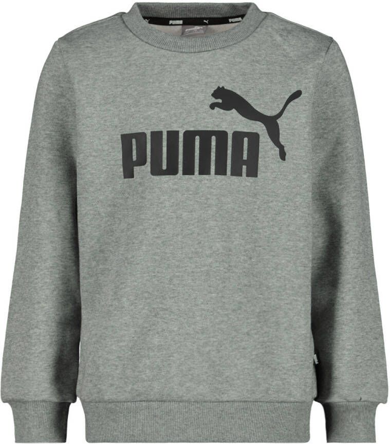 Puma sweater grijs melange Logo 128 | Sweater van