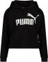 Puma essentials+ logo cropped trui zwart kinderen - Thumbnail 1