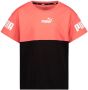 Puma power colorblock shirt roze zwart kinderen - Thumbnail 2