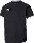 Puma Junior voetbalshirt zwart wit Sport t-shirt Gerecycled polyester (duurzaam) Ronde hals 116 - Thumbnail 1