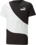Puma T-shirt zwart wit Jongens Katoen Ronde hals Meerkleurig 176 - Thumbnail 2