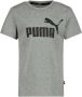 Puma T-shirt grijs zwart Jongens Katoen Ronde hals Logo 110 - Thumbnail 2