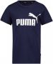 Puma T-shirt donkerblauw Jongens Katoen Ronde hals Logo 140 - Thumbnail 2