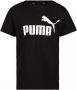 Puma T-shirt zwart Jongens Katoen Ronde hals Logo 104 - Thumbnail 2