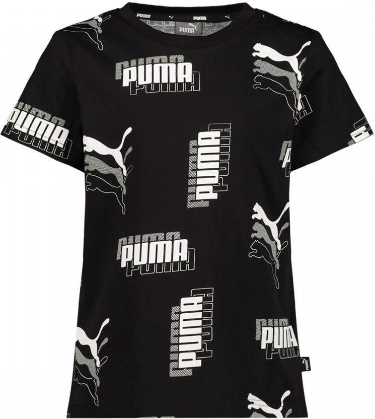 Puma T-shirt Korte Mouw POWER AOP TEE