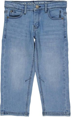 QPI Mini regular fit jeans mediumblauw Jongens Stretchdenim Effen