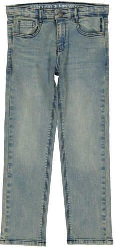 QPI regular fit jeans mediumblauw Jongens Stretchdenim Effen - Foto 2