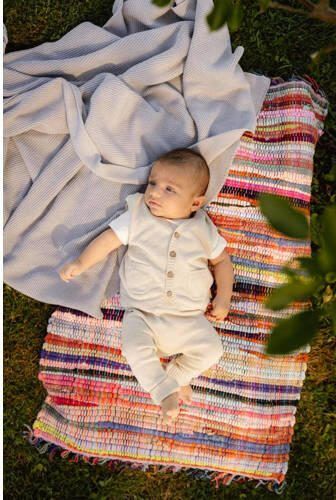 Quapi baby gilet zand Beige Jongens Katoen V-hals Effen 50 - Foto 2