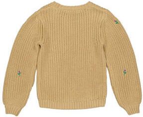 Quapi gebloemde sweater AMAYA ecru Meisjes Acryl Ronde hals Bloemen 110 116 - Foto 3