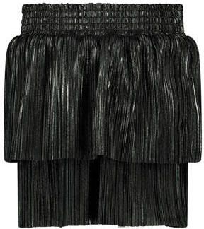 Quapi korte rok met glitter zwart Meisjes Polyester Gemêleerd