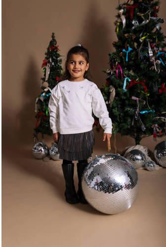 Quapi korte rok met glitter zwart Meisjes Polyester Gemêleerd - Foto 2