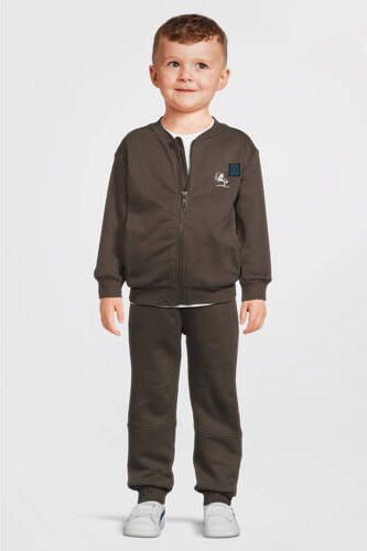 Quapi Mini sweatvest grijs Jongens Katoen Ronde hals Effen - Foto 5