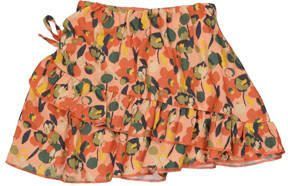 Quapi rok BEVERLY met all over print en ruches roze groen oranje Meisjes Viscose 122 128 - Foto 3