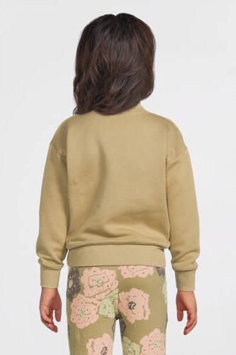 Quapi sweater kaki Groen Meisjes Katoen Ronde hals Tekst - Foto 4