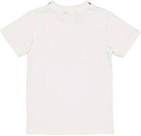 Quapi T-shirt BARTU wit Jongens Katoen Ronde hals Effen 110 116