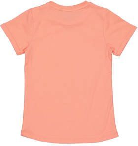 Quapi T-shirt BECKY met printopdruk lichtrood Meisjes Katoen Ronde hals 146 152