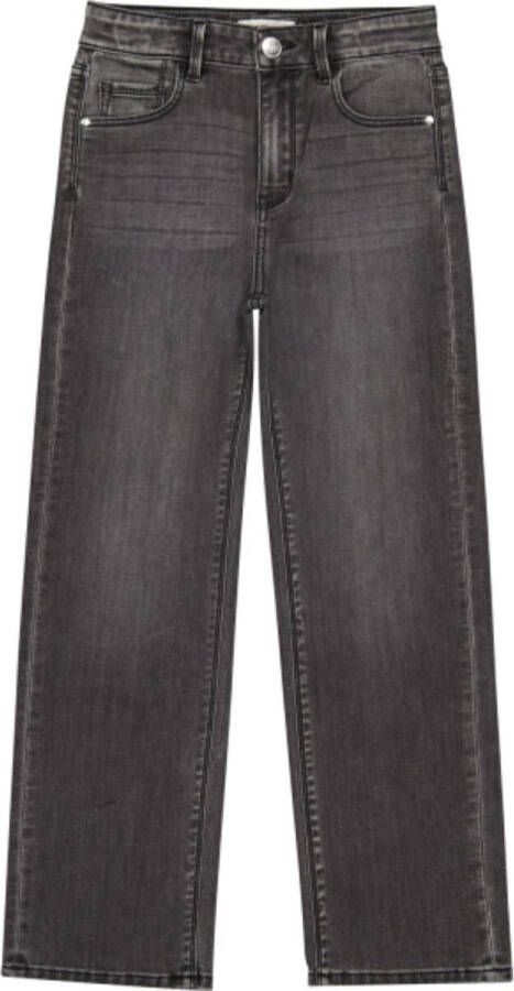 Raizzed high waist straight fit jeans grijs Meisjes Denim Effen 146