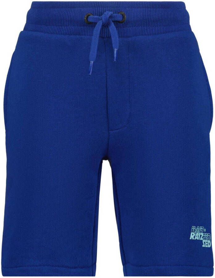 Raizzed regular fit short Brennon met logo blauw