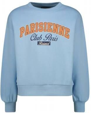 Raizzed boxy sweater met tekst lichtblauw Tekst - Foto 3
