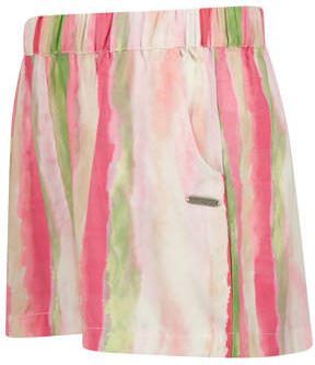 Raizzed casual short Rosa roze wit groen Korte broek Meisjes Viscose Meerkleurig 140 - Foto 3
