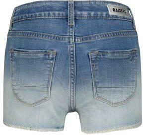 Raizzed dip-dye denim short Louisiana Crafted mid blue stone Korte broek Blauw Meisjes Stretchdenim 128