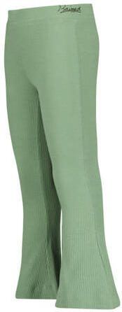 Raizzed flared broek Porto lichtgroen Meisjes Polyester Effen 176 - Foto 2