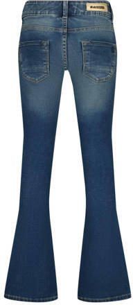 Raizzed flared jeans Melbourne dark blue stone Blauw Meisjes Stretchdenim 128 - Foto 1