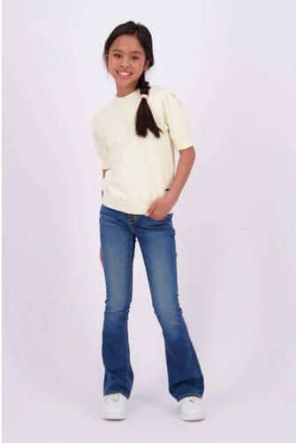 Raizzed flared jeans Melbourne dark blue stone Blauw Meisjes Stretchdenim 134