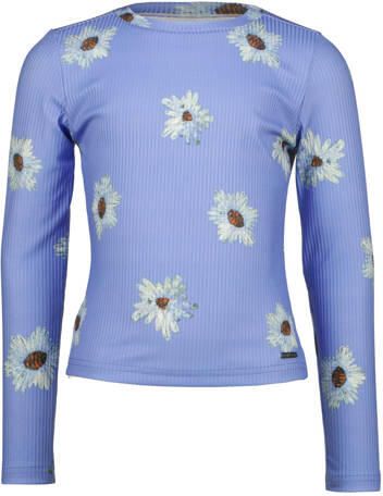 Raizzed gebloemde longsleeve lila Paars Meisjes Polyester Ronde hals Bloemen - Foto 3