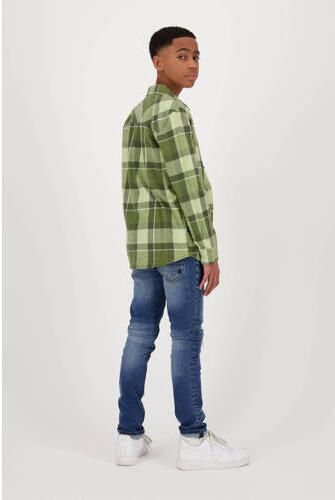 Raizzed geruit overshirt Bohden groen Overhemd Jongens Katoen Klassieke kraag 116 - Foto 3