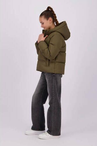 Raizzed gewatteerde winterjas Lize army groen Meisjes Polyester Capuchon 116 - Foto 3