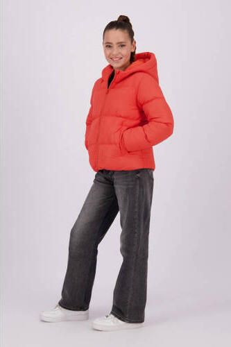 Raizzed gewatteerde winterjas Lize oranje Meisjes Polyester Capuchon Effen 116