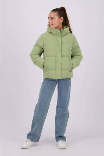 Raizzed gewatteerde winterjas Lucy zachtgroen Meisjes Polyester Capuchon 116