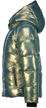 Raizzed gewatteerde winterjas Marly groen metallic Meisjes Polyester Capuchon 128 - Foto 3