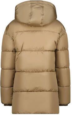 Raizzed gewatteerde winterjas Rita goudbruin Meisjes Nylon Capuchon Effen 128 - Foto 4