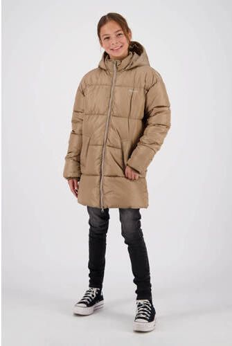 Raizzed gewatteerde winterjas Rita goudbruin Meisjes Nylon Capuchon Effen 128 - Foto 3
