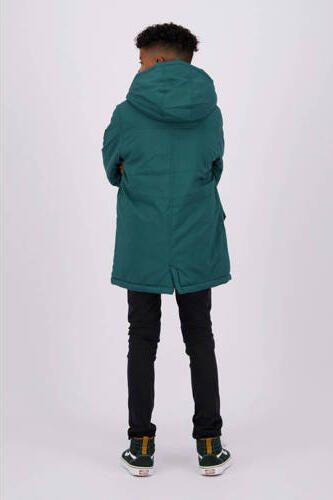 Raizzed gewatteerde winterjas Tafo donkergroen Jongens Polyester Capuchon 104