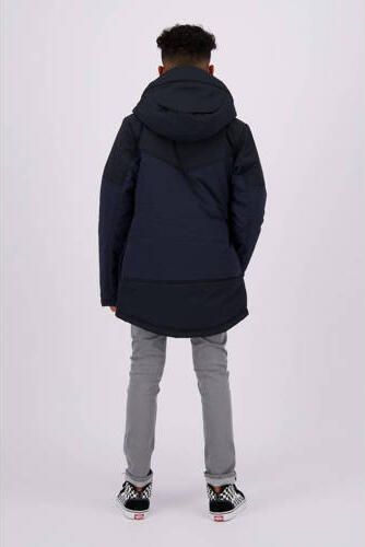 Raizzed gewatteerde winterjas Tauton zwart Jongens Nylon Capuchon Effen 104